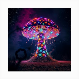 Psychedelic Mushroom 1 Canvas Print