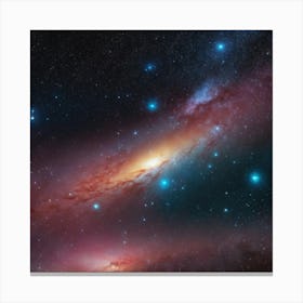 Galaxy In The Night Sky Canvas Print