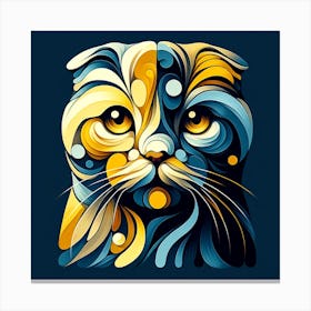 Scottish Fold Cat 01 Canvas Print