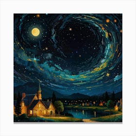 Starry Night 17 Canvas Print