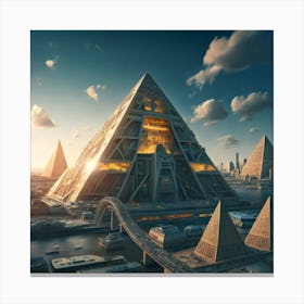 Egyptian Pyramids 5 Canvas Print