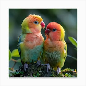 Lovebirds 18 Canvas Print