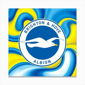 Brighton and Hove Albion Logo Wall Art 15 Canvas Print