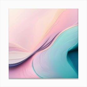 Abstract art in a pastel style, with soft colors and gentle gradients Canvas Print