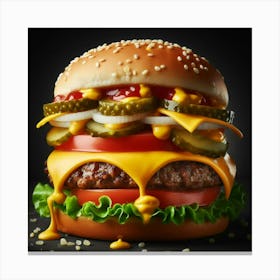 Cheeseburger 1 Canvas Print