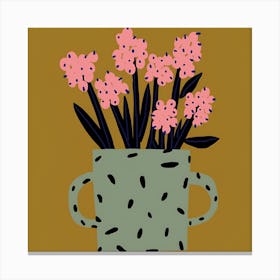 Hyacinths In A Pot Canvas Print