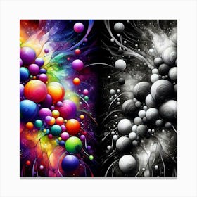 Abstract Spheres Canvas Print