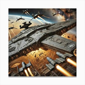 Juggernaut Class Carrier Deploy Bomber Iron Commonwealth Canvas Print