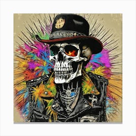 Jackson Skeleton Canvas Print