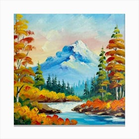 Autumn River Canvas Print