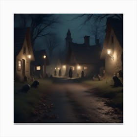 Haunted Village Canvas Print