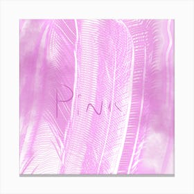 Pink Feathers Canvas Print