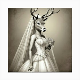 Deer Bride 9 Canvas Print