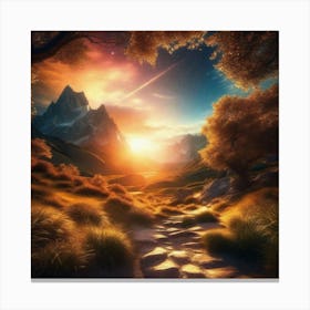 Landscape Painting 180 Canvas Print