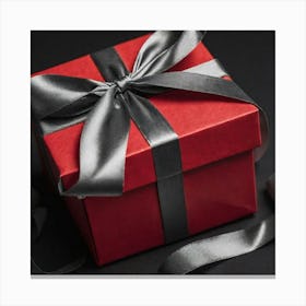 Red Gift Box 1 Canvas Print