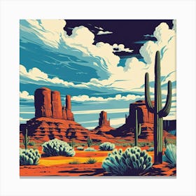 Landscape Of The American West 9 Canvas Print
