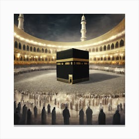 Kaaba Stock Videos & Royalty-Free Footage Canvas Print