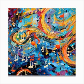 Music Notes 12 Canvas Print