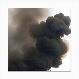 Smoke Billowing Canvas Print