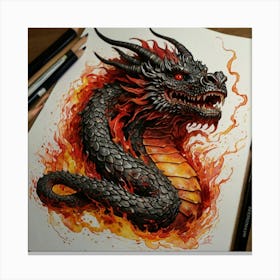 Dragon Fire Canvas Print