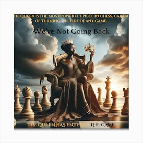 We're Not Going Back - The Game Women Empowerment Canvas Print