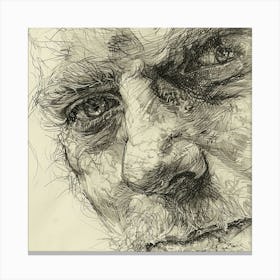 Portrait Of An Old Man Canvas Print