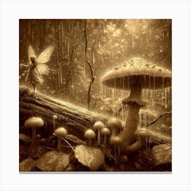 Fairy In The Rain Canvas Print