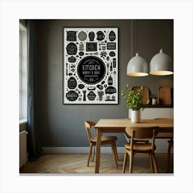 Kitchen Print Canvas Print