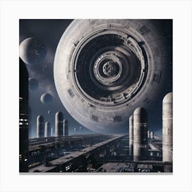 Star Wars City Canvas Print