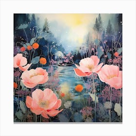 Pink Poppies Canvas Print