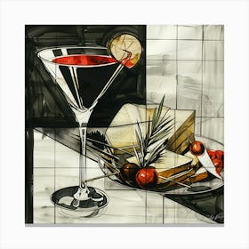 Cocktails Popular - Martini Vibrante Canvas Print