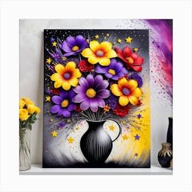 Flowers In A Vase 13 Canvas Print