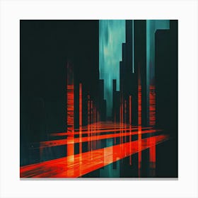 City At Night 7 Canvas Print