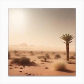 Desert Landscape - Desert Stock Videos & Royalty-Free Footage 20 Canvas Print