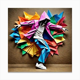 Origami Dancer 97 Canvas Print