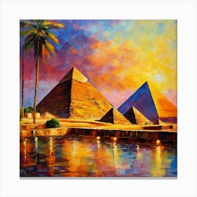 Pyramids of Giza 3 Canvas Print