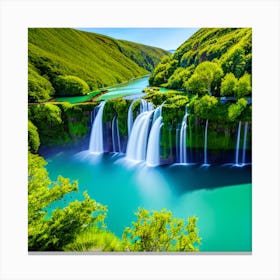 Waterfall paradise Canvas Print