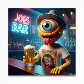 Joe'S Bar Canvas Print
