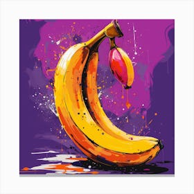 Banana Painting Canvas Print