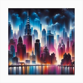 New York City Skyline 4 Canvas Print