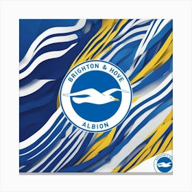 Brighton and Hove Albion Logo Wall Art 18 Canvas Print