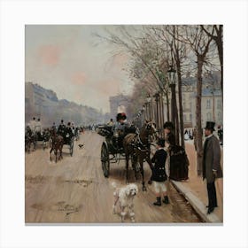 Paris Street Scene Canvas Print