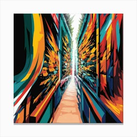 Street Painting Canvas Print