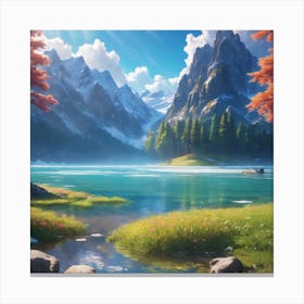 Landscape Painting Canvas Print