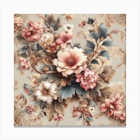 Floral Wallpaper 2 Canvas Print