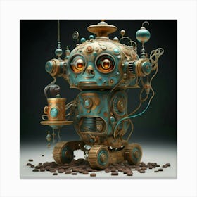 Steampunk Robot 2 Canvas Print