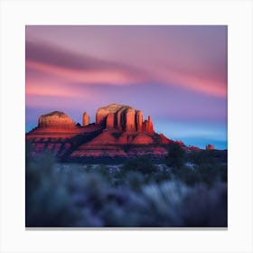 Sunset At Sedona Canvas Print