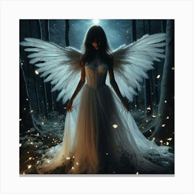 Angel In The Woods Canvas Print