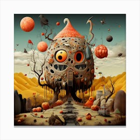 House Of Pumpkins Canvas Print