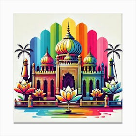 Lotus Temple 2 Canvas Print